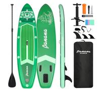 Panana Inflatable Stand Up Paddle Board 10ft SUP Board for Adults & Youth, Wide Stable Anti-Slip iSUP Kit with Paddle, Pump, Leash, Fin & Backpack for Surfing, Yoga, Fishing, All Water