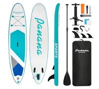 Panana Inflatable Stand Up Paddle Board 10ft8 SUP Board for Adults & Youth, Wide Stable Anti-Slip iSUP Kit with Paddle, Pump, Leash, Fin & Backpack for Surfing, Yoga, Fishing, All Water