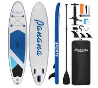 Panana Inflatable Stand Up Paddle Board 10ft8 SUP Board for Adults & Youth, Wide Stable Anti-Slip iSUP Kit with Paddle, Pump, Leash, Fin & Backpack for Surfing, Yoga, Fishing, All Water