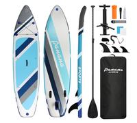 Panana Inflatable Stand Up Paddle Board 10ft8 SUP Board for Adults & Youth, Wide Stable Anti-Slip iSUP Kit with Paddle, Pump, Leash, Fin & Backpack for Surfing, Yoga, Fishing, All Water
