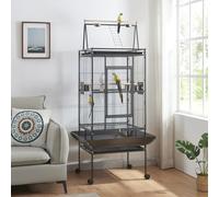 Panana Large Bird Cages Parrot Cage Wide Flight Metal Animal Cage for Budgie Parakeet Conure with Rolling Stand Wheels (173cm Height)