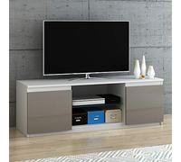 Panana LED TV Cabinet with LED Light strip,TV Stands, Elegant Household Decoration, Made of Superior Particle Board Material (120cm*39cm*40cm) (Grey)