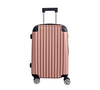 Panana Lightweight 3pcs/ 2pcs/ 20/24/28inch Hand Cabin Luggage Durable Hard Shell PP Suitcase Trolley Travel Holiday Case with 4 Wheels (Rose Gold, 24inch)