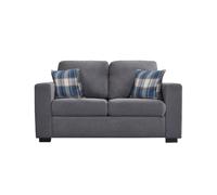 Panana Linen Fabric 3 Seater Sofa Mordern Corner Group Sofa Settee Couch Lounge Sofa Living Room Sofa with 2 Back Cushions, Removable & Washable Cushion Cover (Grey, 3 Seater)