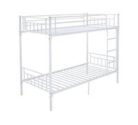 Panana Metal Bunk Bed Frame 3FT Single Bed (White)