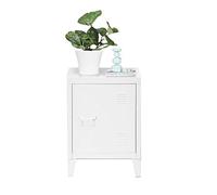 Panana Metal File Cabinet, Storage Cabinet Organizer Small Bedside Table Nightstand units for Living room Badroom Office, 40 x 30 x 50cm (White)