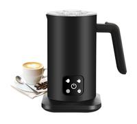 Panana Milk Frother Coffee Maker, 4 in 1 Automatic Frothing and Milk Steamer, Hot & Cold Milk Warmer, 350ml, Temperature Control Auto Shut-Off, for Coffee, Latte, Cappuccino, Chocolate (Black)