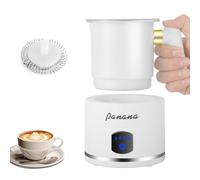 Panana Milk Frother Steamer Automatic Milk Frothers, 4 in 1 Large Capacity 430ml Milk Warmer for Latte Coffee Cappuccino