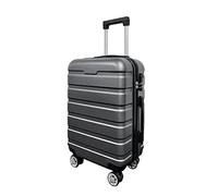 Panana Modern Design Travel Case Hard Shell Cabin Suitcase Set 4 Wheels Luggage Trolley Case Lightweight with TSA Lock(Silver-Grey-24INCH)