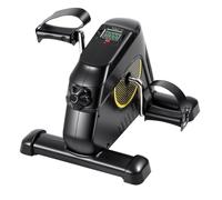 Panana Pedal Exerciser, Mini Exercise Bike for Arm & Leg, Quiet Under Desk Pedal Machine with Adjustable Resistance & LCD Monitor, Portable Seated Exerciser for Home, Office & Rehabilitation
