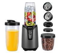 Panana Personal Blender Smoothie Maker, 800W Blender with 600ml BPA Free Cup, with 6 Blades, Travel Lid, Mixer for Crush Ice, Juice & Vegetable Drinks