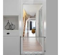 Panana Retractable Baby Gate for Stairs,0-150cm Mesh Dog Gate for House Doorways Hallways,86cm Tall Extra Wide Child Safety Gate for Kids Pets,Indoor and Outdoor(Grey)
