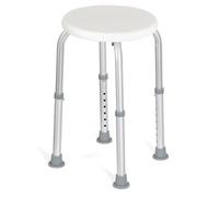 Panana Shower Chair Bath Stool, Aluminium Bathing Seat with 7-Level Height Adjustable, Non-Slip Shower Stool for Elderly, Disabled & Post Surgery, 136kg Capacity