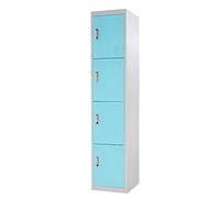 Panana Sky Blue 180cm Tall Metal Lockable Gym Workshop Key Cabinet Storage Cabinet School Office Cupboard (4 Door)