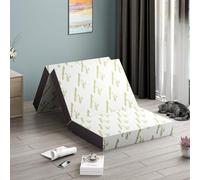 Panana Tri Fold Gel Memory Foam Mattress | Portable Folding Pad, Guest Bed with Washable Cover (Single / 15cmThick)