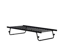 Panana Trundle Metal Bed Frame 3ft Single Bed Sofa Guest Bed Sustainable Daybed (Black, Trundle)