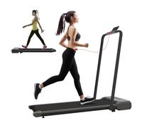 Walking Pad Treadmill Under Desk Treadmill with Led Display and Remote Control, Foldable Walking Running Machine 2 In 1 Treadmill for Home Office Gym, 220 Weight Capacity