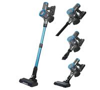 Panana Upright 6 in1 Handstick Cordless Vacuum Cleaner Hoover 220W Rechargeable Lithium 2000 mAh Battery Lightweight 2 Speed for Floor/Carpet/Pet Hair