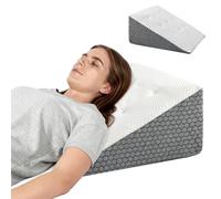 Panana Wedge Pillow Support Cushion,25cm Height Large Acid Reflux Flex Support Bed Wedge Pillow with Luxury Quilted Cover (Extra Width 9.8" Height)