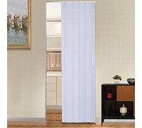 PananaHome PVC Internal Folding Door Magnetic Catch Gloss Concertina Accordion Thick 6mm White