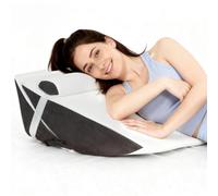 PANANASTORE 3 in 1Wedge Pillow Support Cushion,31cm Height Folding Triangle Pillow with Headrest for Leg Elevation,Acid Reflux,Gerd, Reading, Pregnant Care, Sleeping