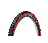 Panaracer Fire XC Pro Tubeless Compatible Folding Tyre: BLACK/RED 26X2.10"