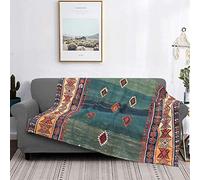 PanaRL Blanket Sivas Antique Turkish Niche Kilim Warm Flannel Fleece Plush Soft Sofa Throw Blanket As Bed Cover/Bed Sheets 125 X 150 cm