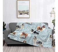 PanaRL Blanket The Rough Collie Christmas Warm Flannel Fleece Plush Soft Sofa Throw Blanket As Bed Cover/Bed Sheets 125 X 150 cm