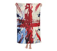 PanaRL England Flag Beach Towel Highly Absorbent Microfiber Beach Blanket Soft Bath Towels 80 x 130 cm