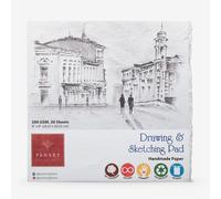 Panart : Sketch Pad : Handmade Paper With Deckled Edge : 200gsm : 20 Sheets : 8x8in