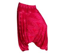 PANASIAM Aladdin pants in a beautiful peacock design 100% natural viscose