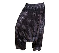 PANASIAM Aladdin pants in a beautiful peacock design 100% natural viscose