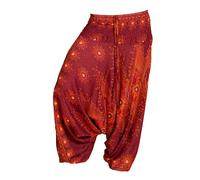 PANASIAM Aladdin pants in a beautiful peacock design 100% natural viscose