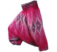 PANASIAM Aladdin Pants Peacock Eye - Goa Pants, Sarouel Pants, Hippie Boho Pants