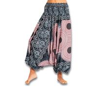 PANASIAM Aladdin Pants Peacock - Goa Pants, Harem Pants, Hippie Festival Pants