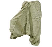 PANASIAM Aladin Pants Cotton 'Nature', Olive Green, L