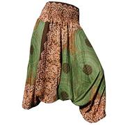 PANASIAM Aladin Pants, Mandala 1, Olive Green L
