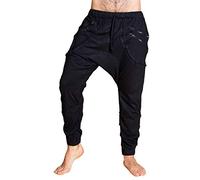 PANASIAM Baggy Trousers Unisex CH03 - Summer Harem Drop Crotch Trousers | 100% cotton, streetwear, women & men, casual look, slouch trousers, leisure, festival, outdoor & everyday