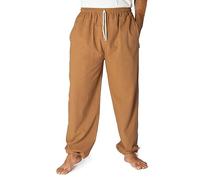 PANASIAM E-Pants Long, Cotton, Brown, XL