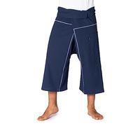 PANASIAM Fisherman Pants Stripe-Design 3/4, Dark Blue, XL