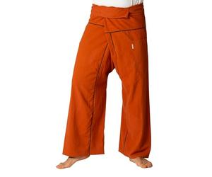 PANASIAM Fisherman Pants Stripe-Design, Brown, XL