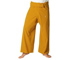 PANASIAM Fisherman Pants Unicolor, Golden, L