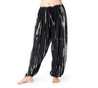 PANASIAM Harem Pants Bogota TieDy, Black White, M