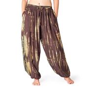 PANASIAM Harem Trousers for Women Lightweight Boho Summer Trousers Tie-Dye | Unisex casual trousers, 2 lengths, 100% viscose, loose fit, for beach, festival & yoga, pull-on summer trousers for women