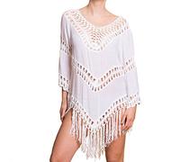 PANASIAM Ibiza Beach Tunic Women - Lightweight Summer Beach Dress 100% Cotton - Boho Tunic/Beach Poncho, Pareo & Kimono Cover Up for Beach Holiday & Festival