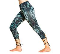 PANASIAM lace-up Legging 3/4 Batik CS05 BlackBrown, M