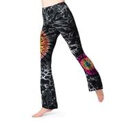 PANASIAM Leggings Batik with Flare, Black Multicolor, S