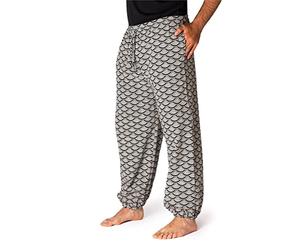 PANASIAM Muck Pants 'geometrix', Seigaiha Grey, L