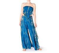 PANASIAM Pants Top Set Cuba TieDy, Blue Grey, M