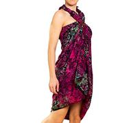 PANASIAM Sarong B600 purple leaf, L